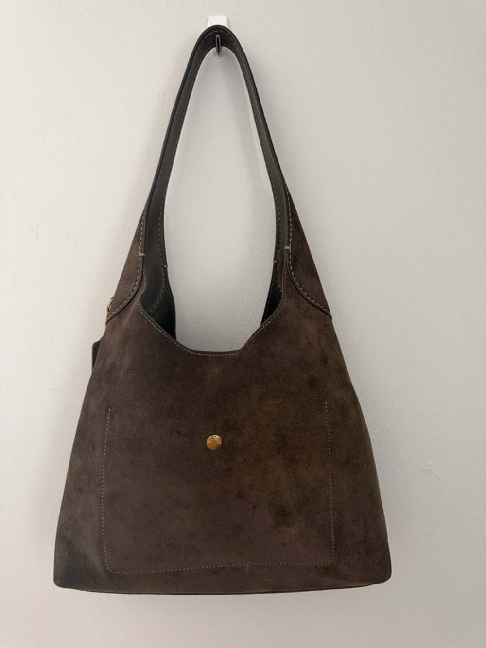 Brass and Olive Coach Brooklyn Shoulder Bag 28 - Picture 3 of 12